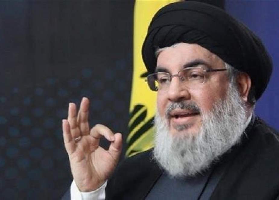 The undated photo shows Hezbollah Secretary General Sayyed Hassan Nasrallah.
