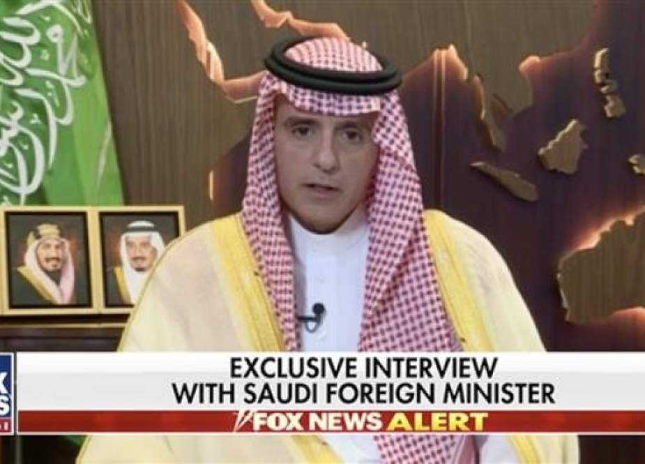 Frame grab from Saudi Foreign Minister Adel al-Jubeir’s interview with Fox News on October 21, 2018.