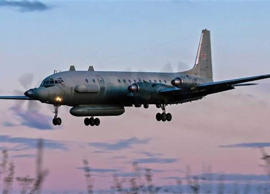 A photo taken on July 23, 2006 shows a Russian IL-20M landing at an unknown location. (Photo by AFP)