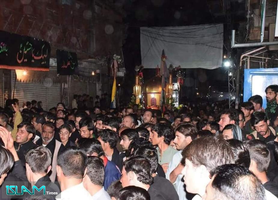 پاراچنار، شب چہلم شہدائے کربلا کا مرکزی ماتمی جلوس کا انعقاد