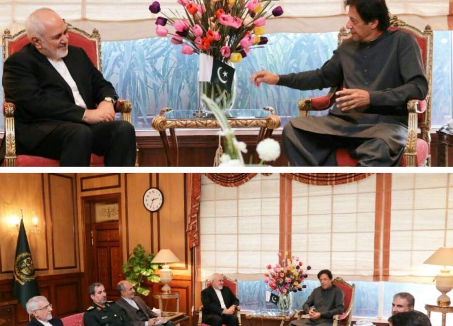 Mohammad Javad Zarif, Iranian foreign minister met with Pakistani President Imran Khan.jpg