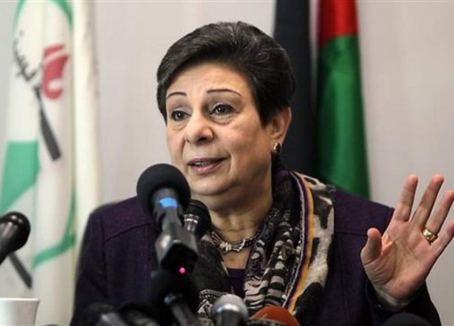 Hanan Ashrawi, a member of the executive committee of the Palestinian Liberation Organization (PLO).
