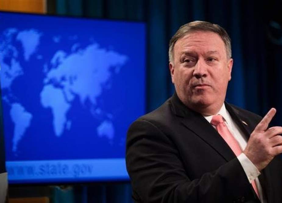 In this AFP file photo taken on October 23, 2018, US Secretary of State Mike Pompeo speaks at press conference at the US Department of State in Washington, DC.