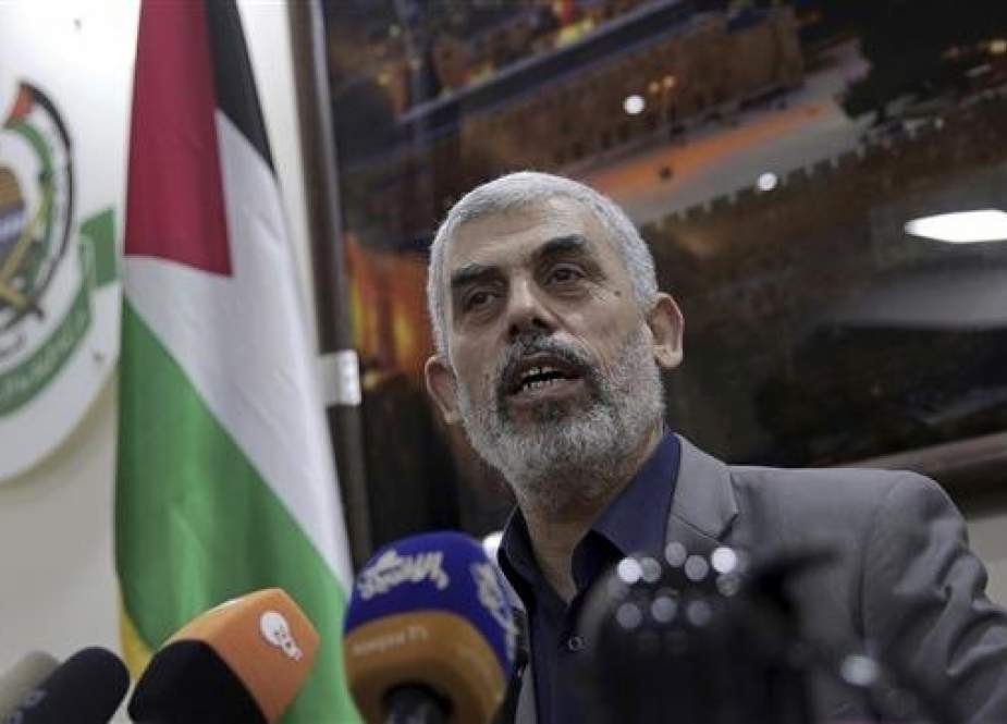 Yahya Sinwar, leader of the Hamas resistance movement in Gaza