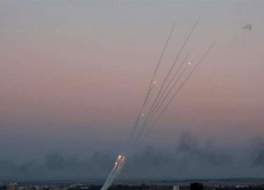 Palestinian rockets being fired from Gaza City towards Israel..jpg