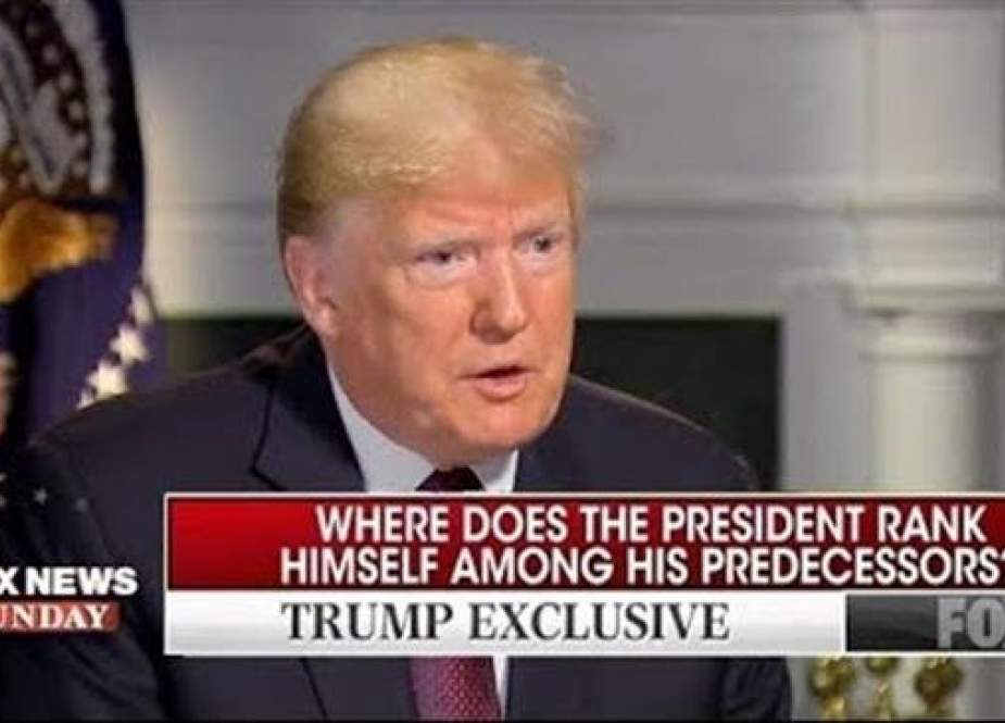 President Trump, speaking exclusively to Fox News