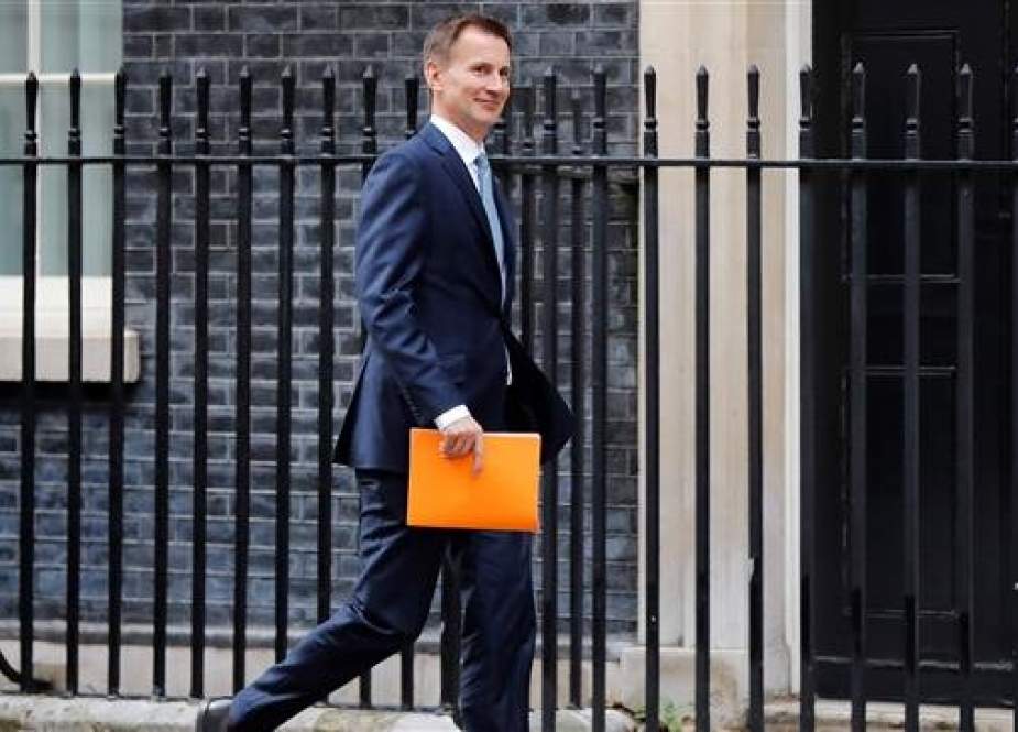 British Foreign Secretary Jeremy Hunt (Photo by AFP)