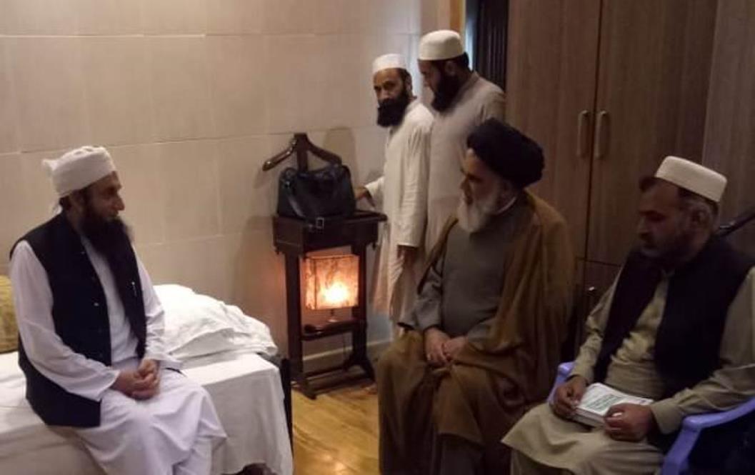 علامہ سید جواد نقوی کا رائیونڈ تبلیغی مرکز کا دورہ، مولانا طارق جمیل سے ملاقات