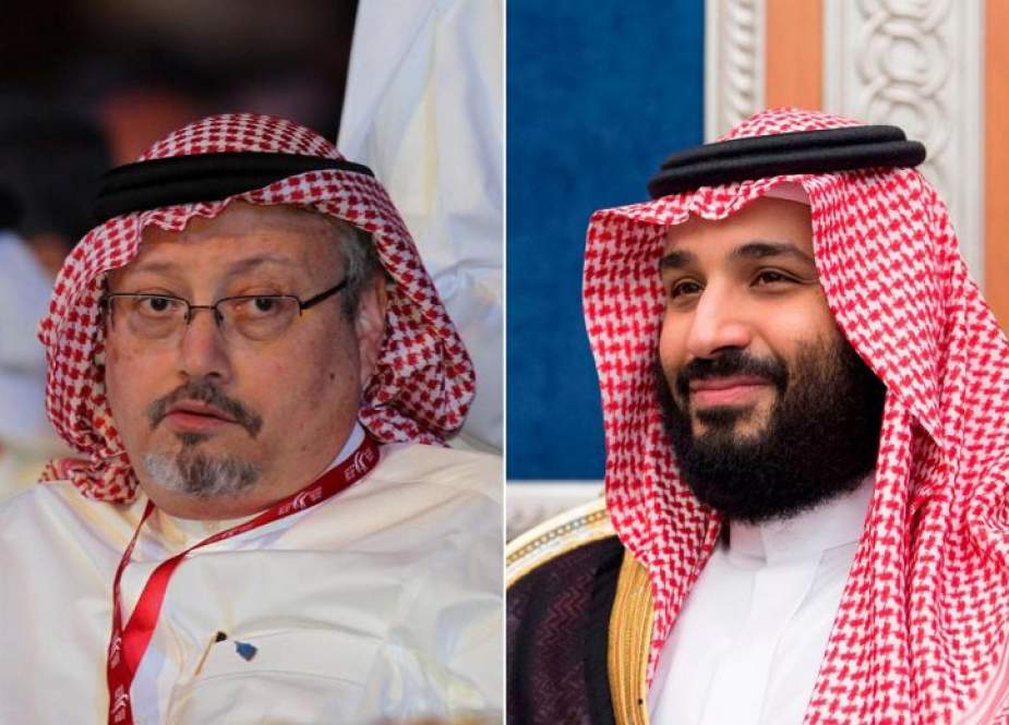 Saudi dissident journalist Jamal Khashoggi (left) and Crown Prince Mohammed bin Salman