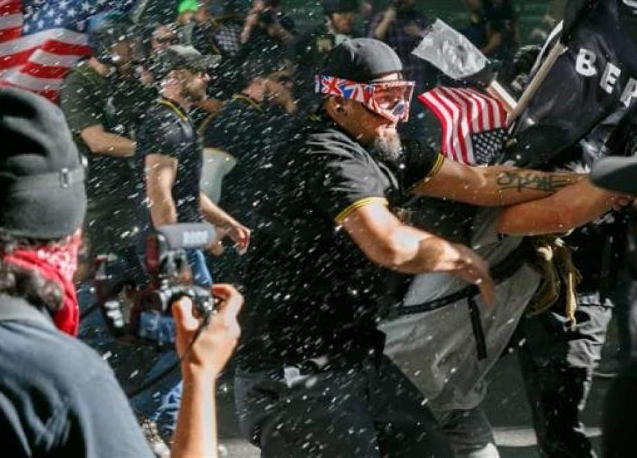A June event organized by Patriot Prayer was declared a riot by Portland police. (file photo)