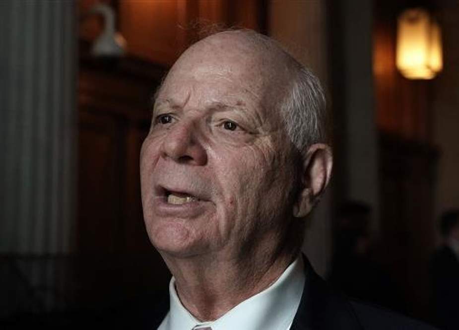 US Senator Ben Cardin arrives at a weekly Senate Democratic policy luncheon September 25, 2018 at the Capitol in Washington, DC. (Photo by AFP)