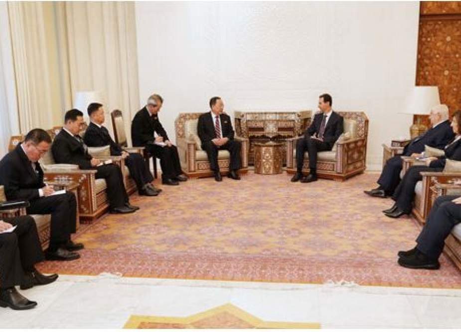 Syrian President Bashar al-Assad received Foreign Minister of the Democratic People’s Republic of Korea (DPRK) Ri Yong-ho and delegation..jpg