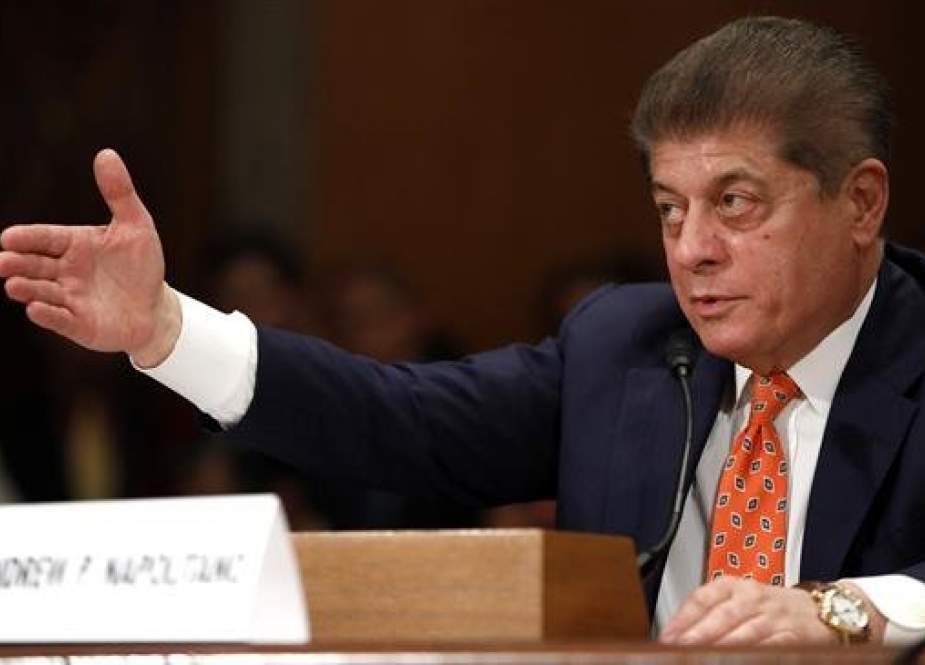 Andrew Napolitano, senior judicial analyst for the Fox News Channel, testifies during a Federal Spending Oversight And Emergency Management Subcommittee hearing June 6, 2018 on Capitol Hill in Washington, DC. (AFP photo)