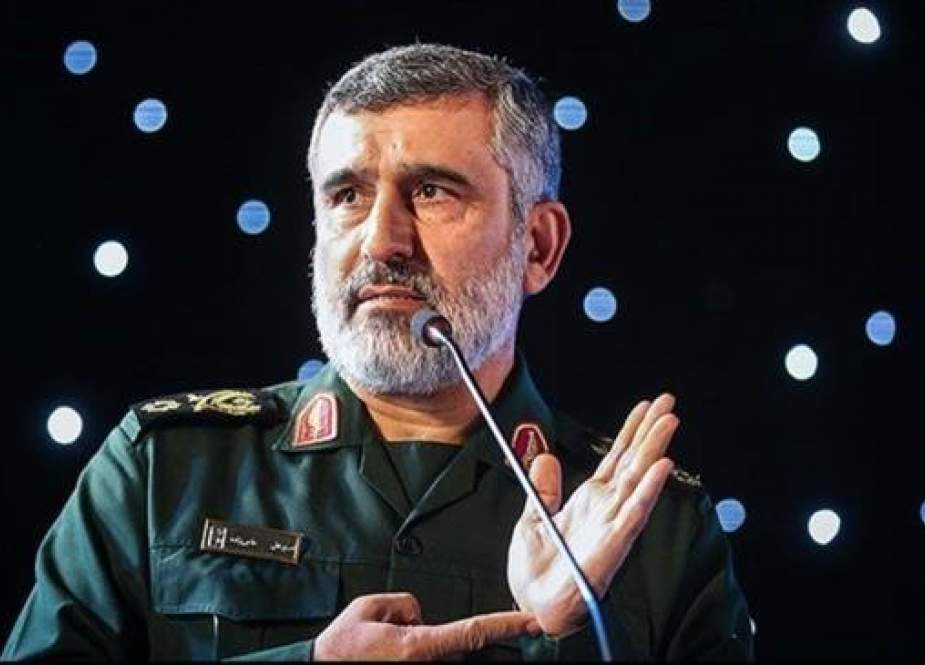 Commander of the Aerospace Division of the Islamic Revolution Guards Corps Brigadier General Amir Ali Hajizadeh (file photo)