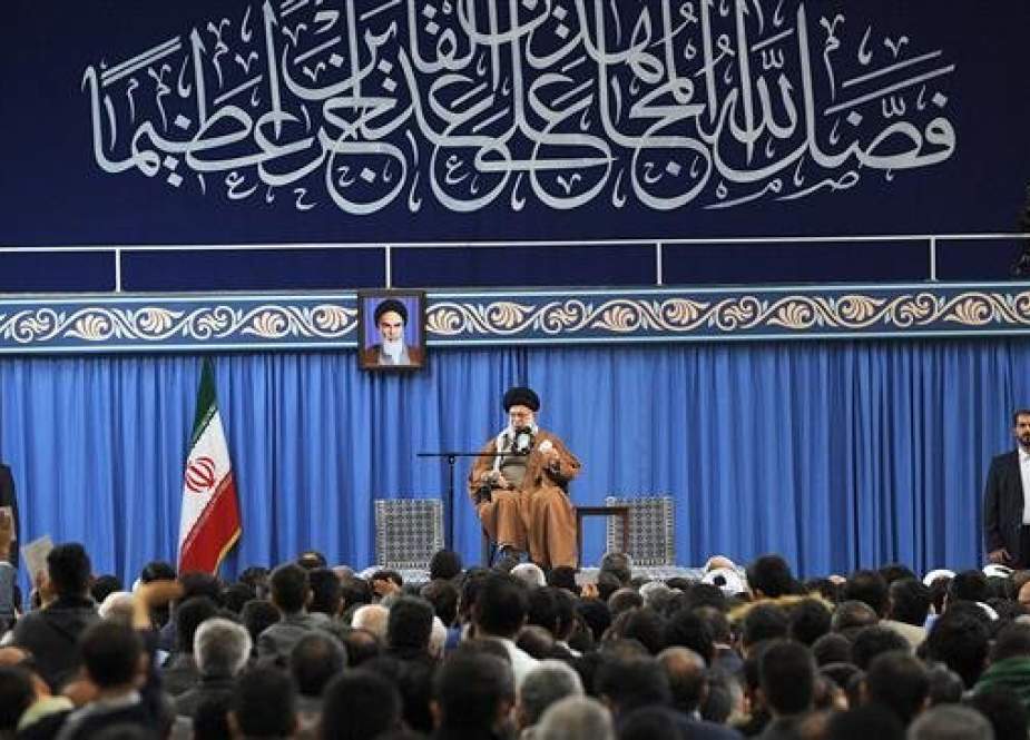 Leader of the Islamic Revolution Ayatollah Seyyed Ali Khamenei receives families of Iranian martyrs in Tehran, December 12, 2018. (Photo by leader.ir)