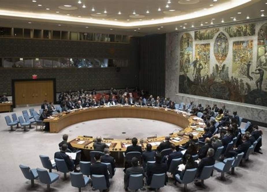 The United Nations Security Council meets to discuss the implementation of the 2015 Iran nuclear agreement on December 12, 2018, at United Nations headquarters. (Photo by AP)
