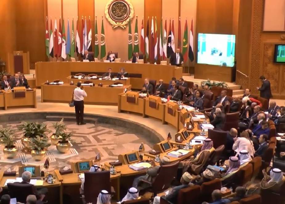 This picture taken on September 11, 2018 shows a general view of a meeting of the Arab League foreign ministers at its headquarters in the Egyptian capital Cairo. (Photo by AFP)