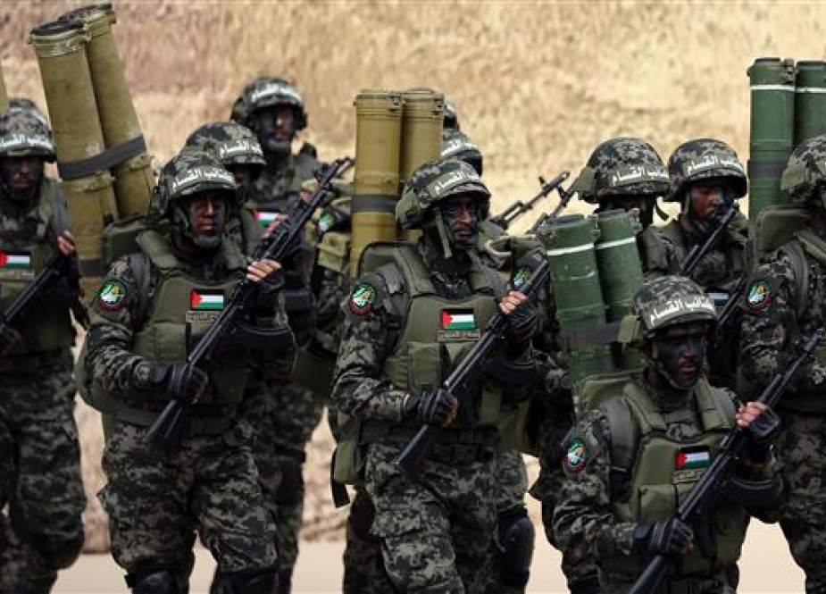 Members of the military arm of Palestinian resistance movement, Hamas.jpg