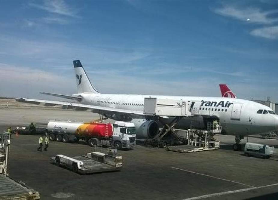 An Iran Air Airbus is refueling at Imam Khomeini International Airport in March 2016.