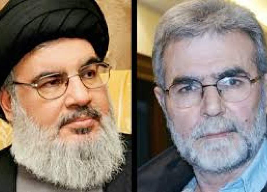 Sayyed Hasan Nasrallah and Ziad Nakhale.jpg
