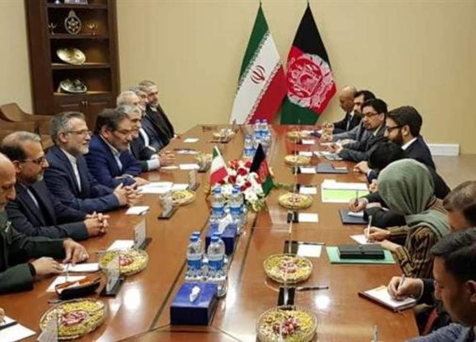 An Iranian delegation, led by Secretary of Iran’s Supreme National Security Council Ali Shamkhani (C-left) meets with Afghan officials in Kabul, Afghanistan, on December 26, 2018. (Photo by IRNA)