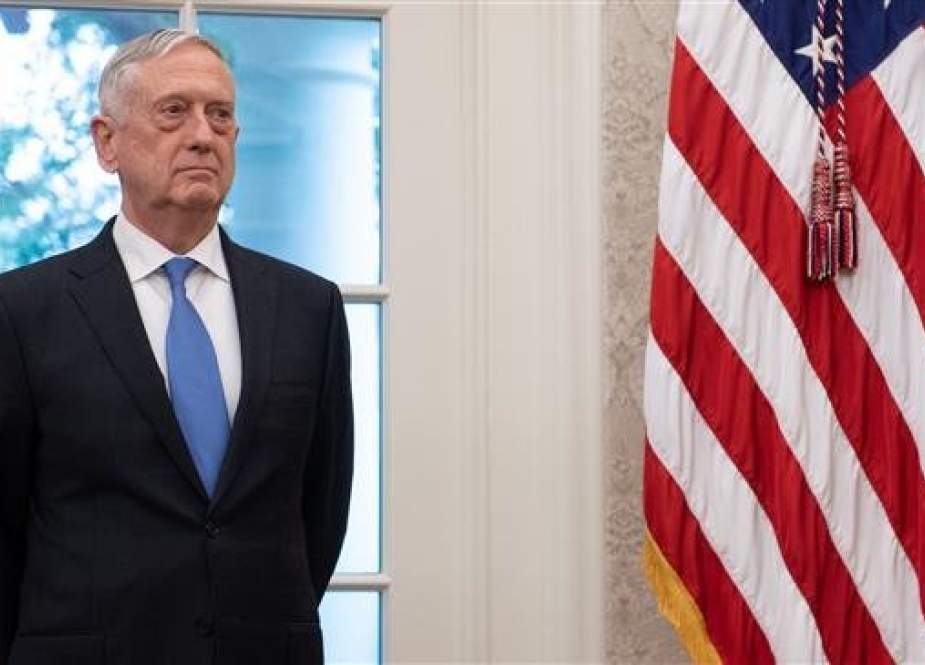 The file photo shows outgoing US Secretary of Defense Jim Mattis attending a ceremony in the White House in Washington, DC. on July 30, 2018. (AFP)