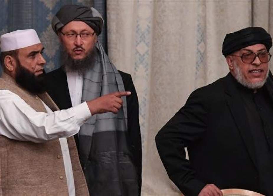 Representatives of the Taliban at international talks on Afghanistan in the Russian capital, Moscow.jpg