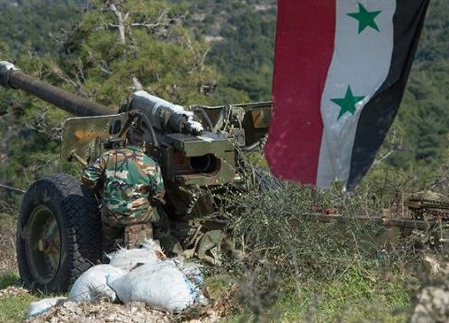 Syrian army soldier preparing to fire artillery.jpg