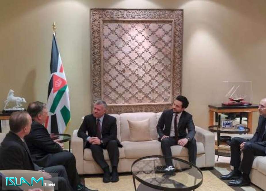 الملك الأردني يبحث مع بومبيو تطورات الأوضاع في المنطقة