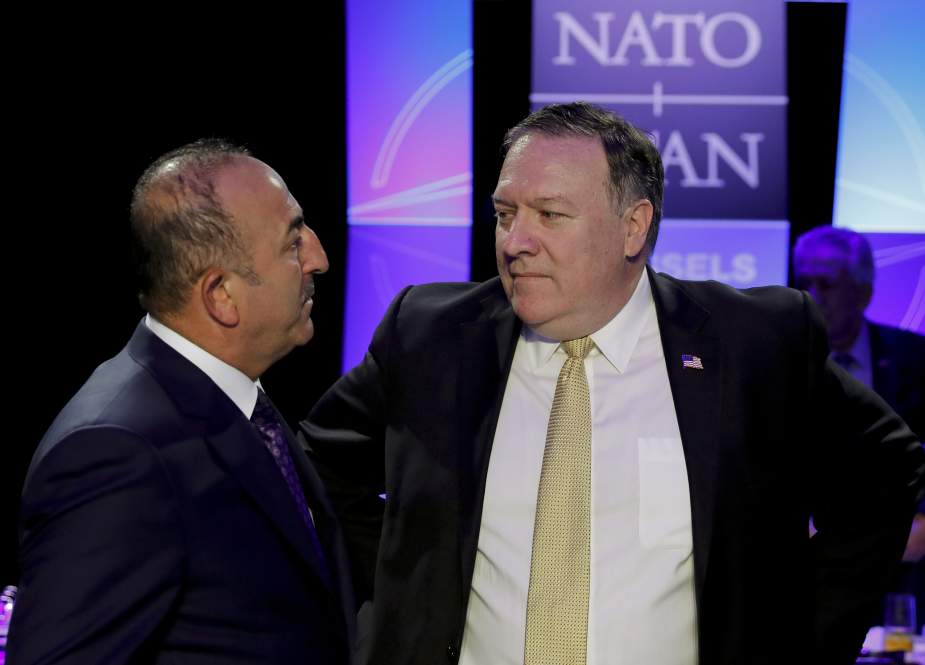 Turkish Foreign Minister, Mevlut Cavusoglu and US Secretary of State, Mike Pompeo.jpg