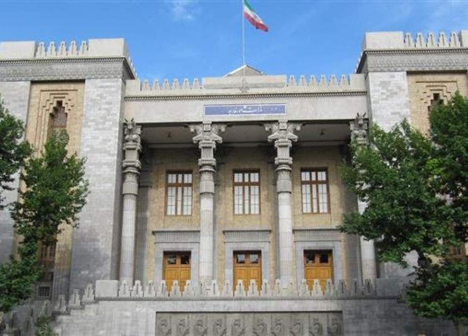 An Iranian flag is flying over the Foreign Ministry building in downtown Tehran in this file photo.