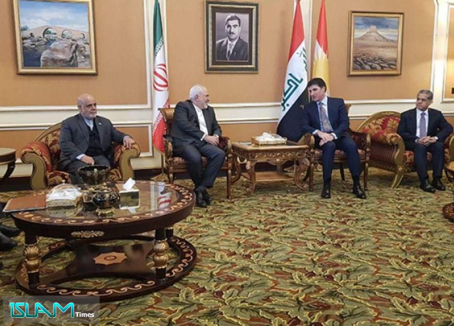 وزير الخارجية الإيراني يصل إلى كردستان العراق