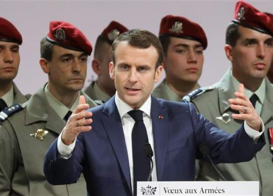 Emmanuel Macron, French President speaks at a military base near the French city of Toulouse.jpg