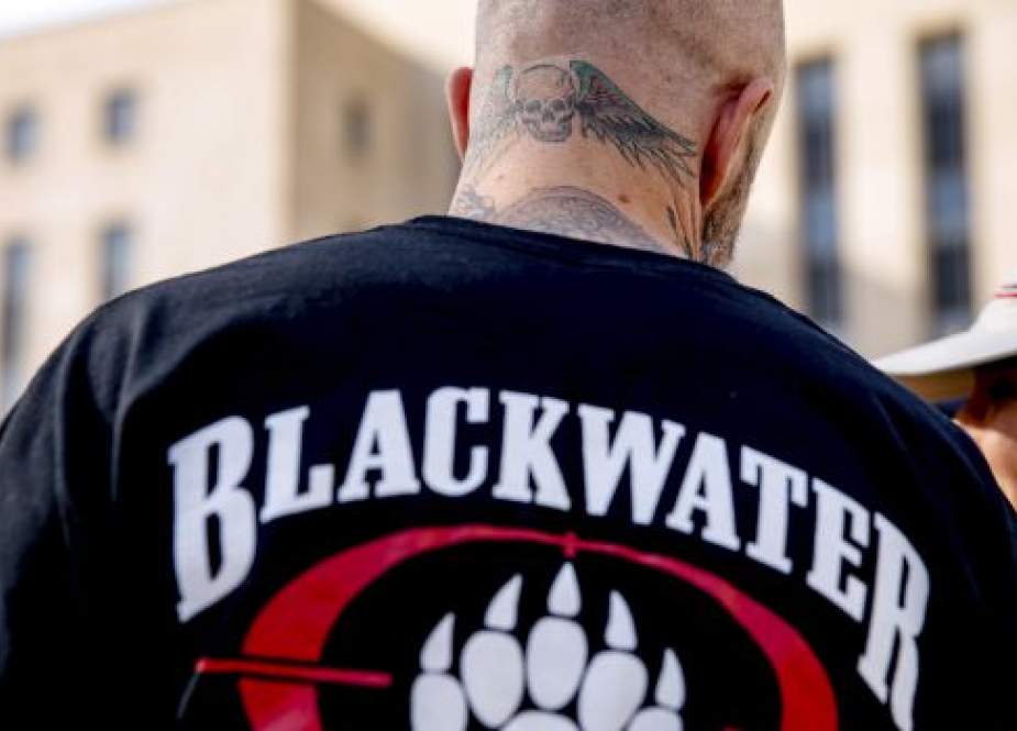 A former Blackwater mercenary is seen outside the federal court in Washington, April 13, 2015. (Photo by AP)