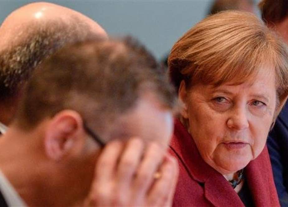 German Chancellor Angela Merkel is pictured at the start of the weekly cabinet meeting at the Chancellery in Berlin on January 16, 2019.(By AFP)