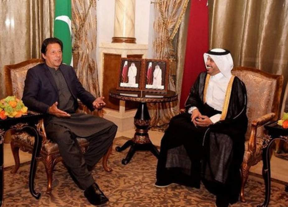 دیدار نخست وزیر پاکستان با همتای قطری اش در دوحه