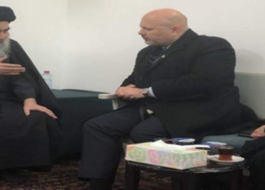 عالمی کمیٹی کے اراکین کی عراق کے مرجع عالی آیت اللہ العظمیٰ سید علی سیستانی سے ملاقات