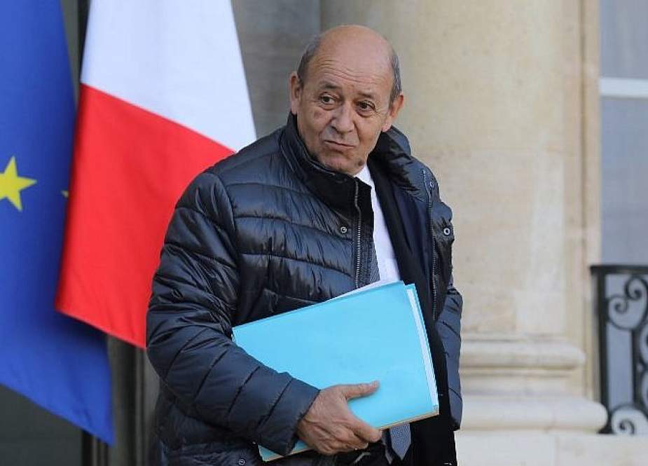 French Foreign Minister Jean-Yves Le Drian leaves the Elysee Presidential Palace after attending a weekly cabinet meeting on January 23, 2019 in Paris. (Photo by AFP)