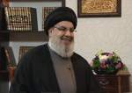 Hezbollah Secretary General Seyyed Hassan Nasrallah speaks in a television interview on al-Mayadeen channel on January 26, 2019. (Photo by AFP)