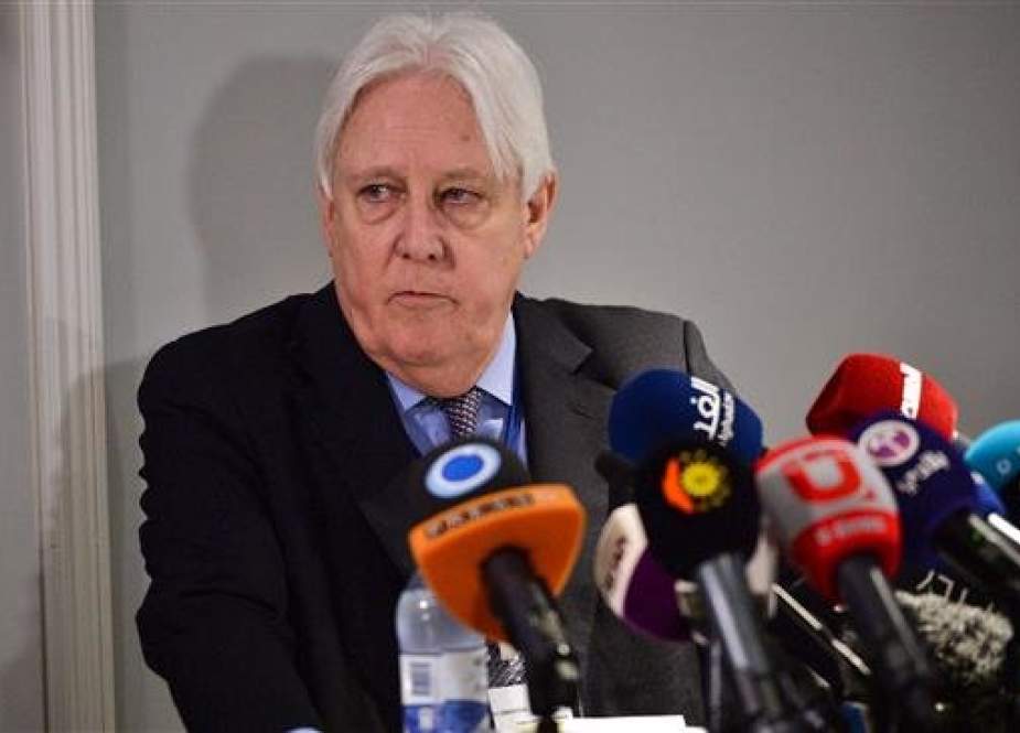 UN Special Envoy for Yemen Martin Griffith speaks at a press conference in Stockholm, Sweden, December 10, 2018. (Photo by AFP)