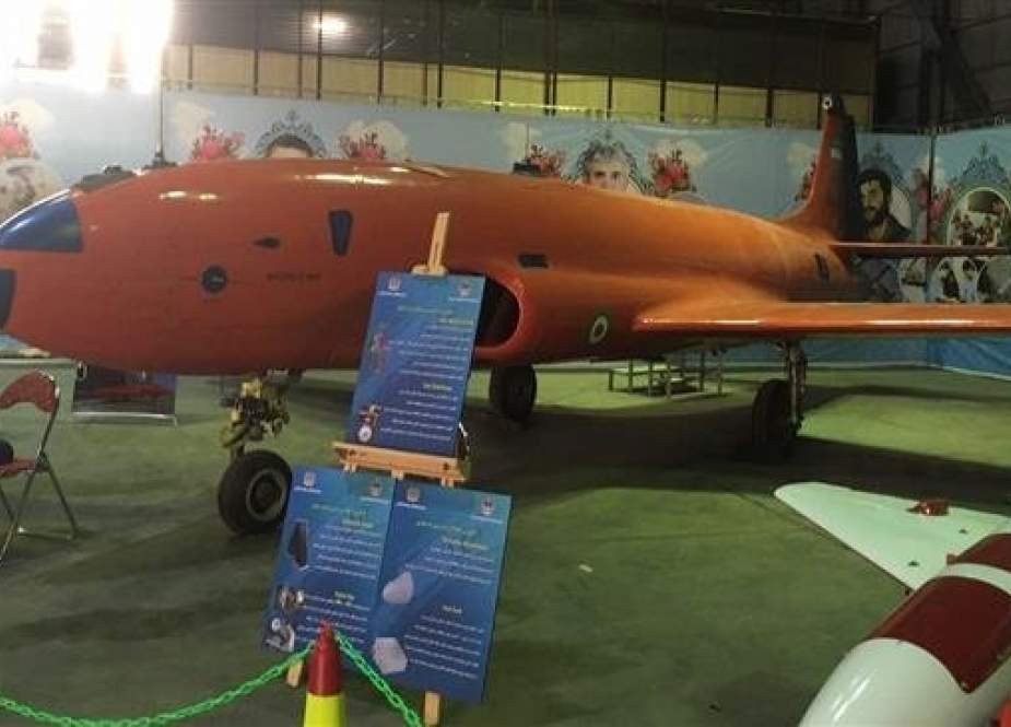 Iran-made Khodkar drone is put on display at an air defense exhibition in Tehran, January 31, 2019. (Photo by Tasmin)