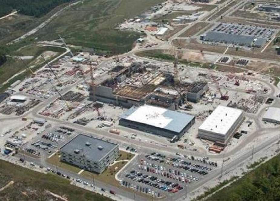 An aerial photo of the Savannah River Site in South Carolina