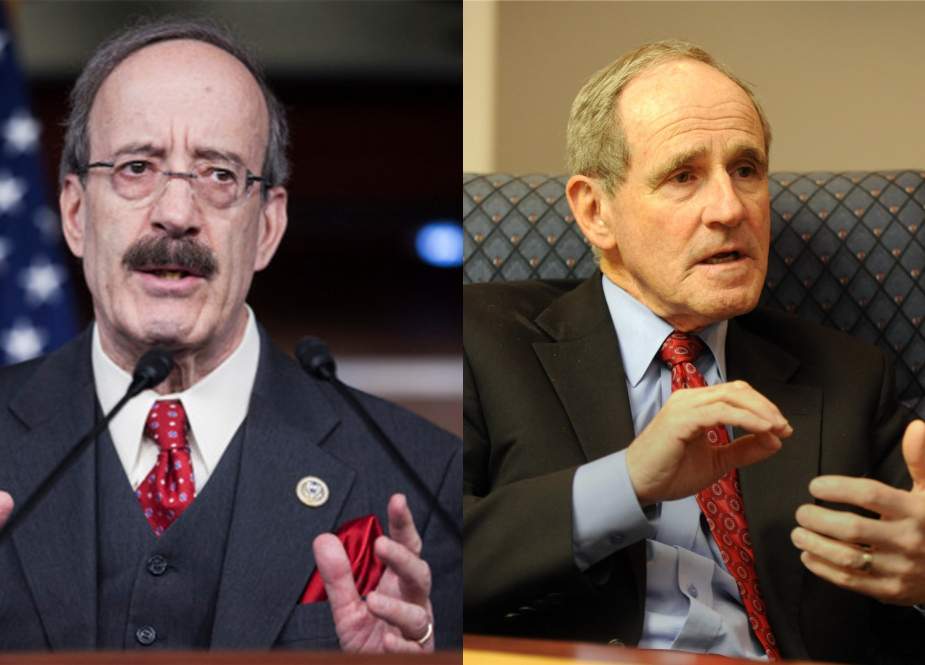 Democrat Representative Eliot Engel (L) and Republican Senator James Risch. Both of these men have just been elected president of the Foreign Affairs Committee for their respective assemblies.