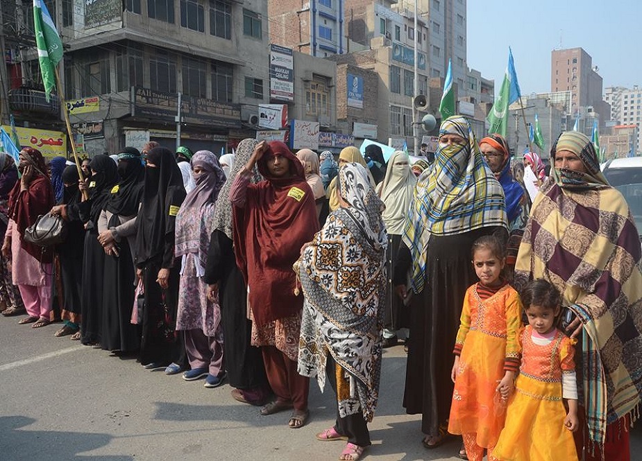 جماعت اسلامی فیصل آباد کے زیراہتمام یوم یکجہتی کشمیر ریلی کی تصاویر