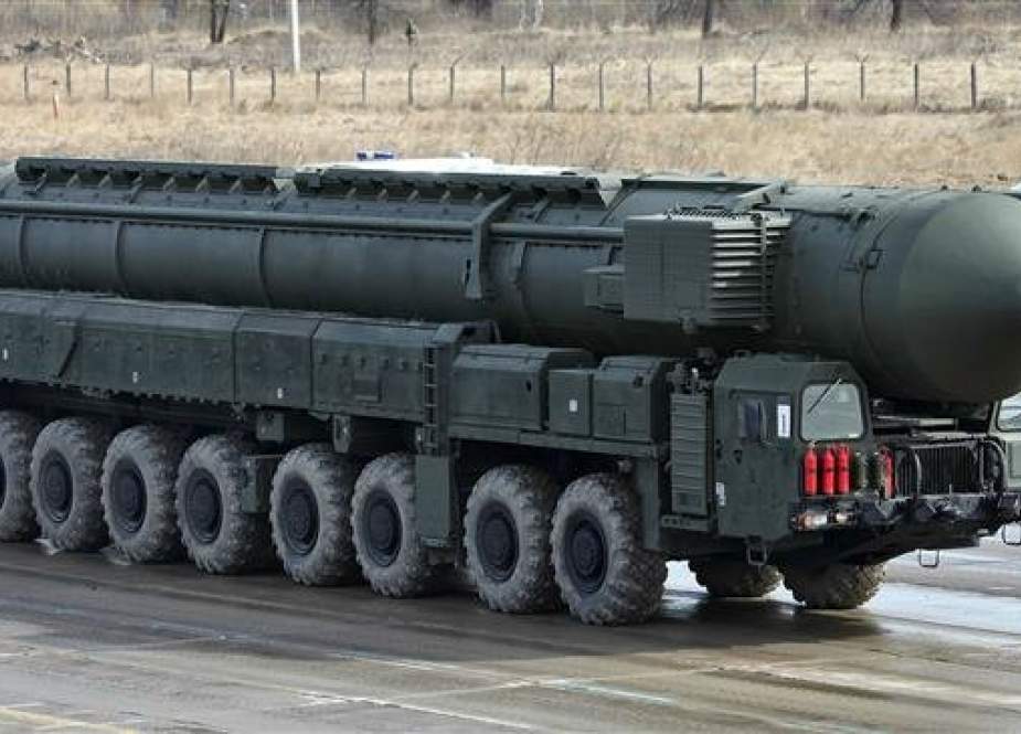 A mobile Yars intercontinental ballistic missile (ICBM) armed with multiple warheads (file photo)