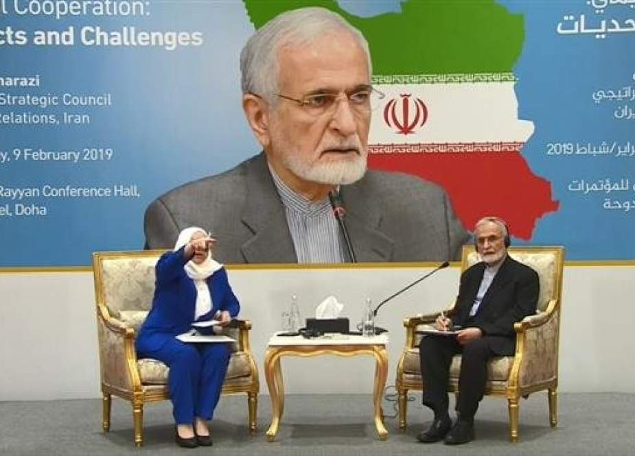 This February 9, 2019 photo shows Kamal Kharazi, the chair of Iran