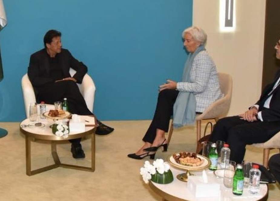 عمران خان سے آئی ایم ایف کی ایم ڈی کرسٹین لوگارڈ کی ملاقات
