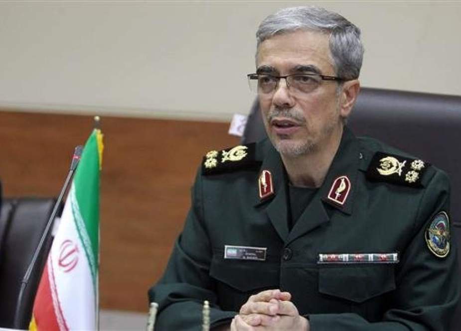 This undated photo shows Chairman of the Chiefs of Staff of the Iranian Armed Forces Major General Mohammad Baqeri.