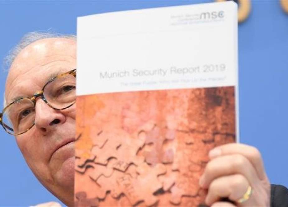 Munich Security Conference (MSC) chairman Wolfgang Ischinger presents the Munich Security Report for 2019 in Berlin, Germany, on February 11, 2019. (Photo by Reuters)