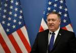 US Secretary of State Mike Pompeo addresses a press conference in Budapest, Hungary, on February 11, 2019. (Photo by AFP)